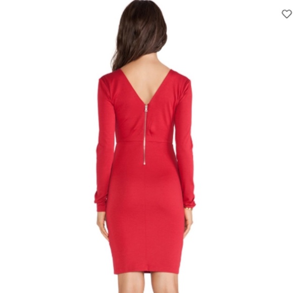 Stunning Alice & Olivia Fiona Sheath Dress in Royal Red, Sz 4. - Picture 3 of 13